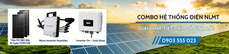 Combo giải pháp tiết kiệm năng lượng mặt trời